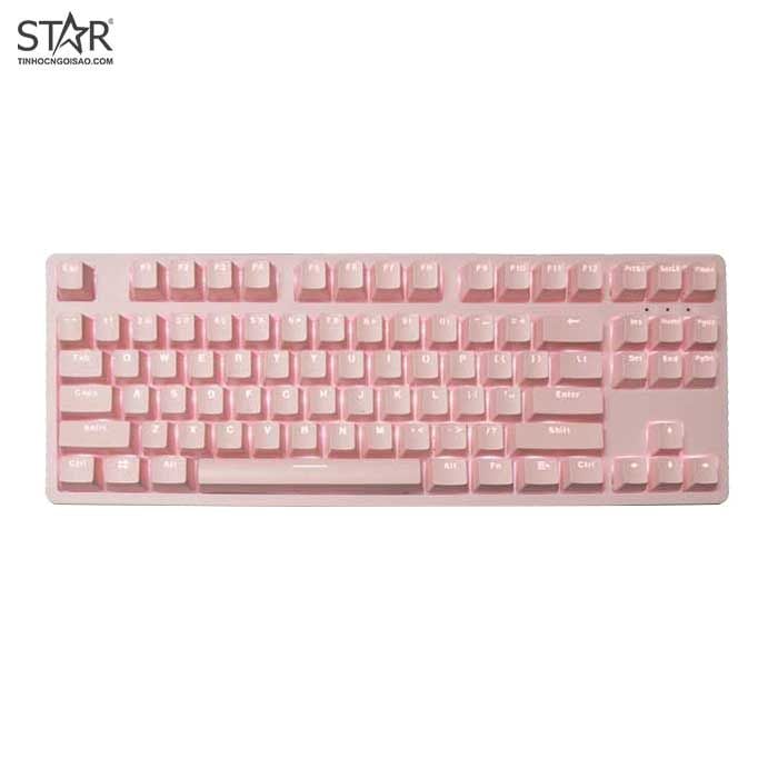 Bàn Phím Cơ E-Dra EK387 Dream Pink Gaming Led TKL Blue Switch (Hồng)