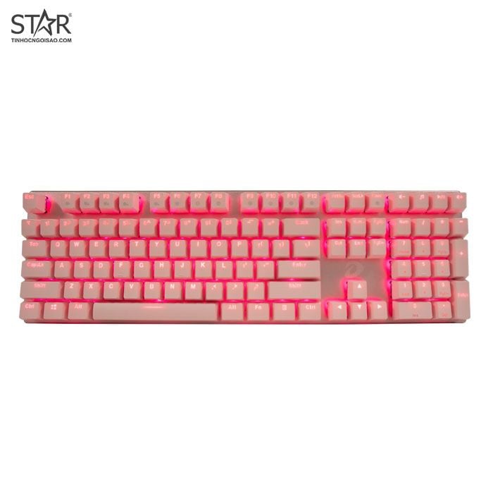 Bàn phím cơ Gaming DareU EK810 (Red Switch) - Pink (Pink Led)