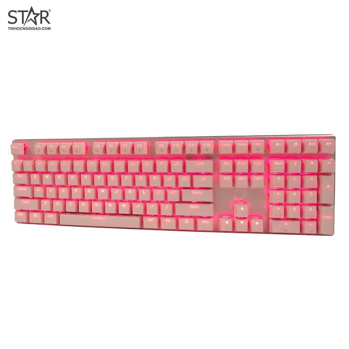 Bàn phím cơ Gaming DareU EK810 (Red Switch) - Pink (Pink Led)