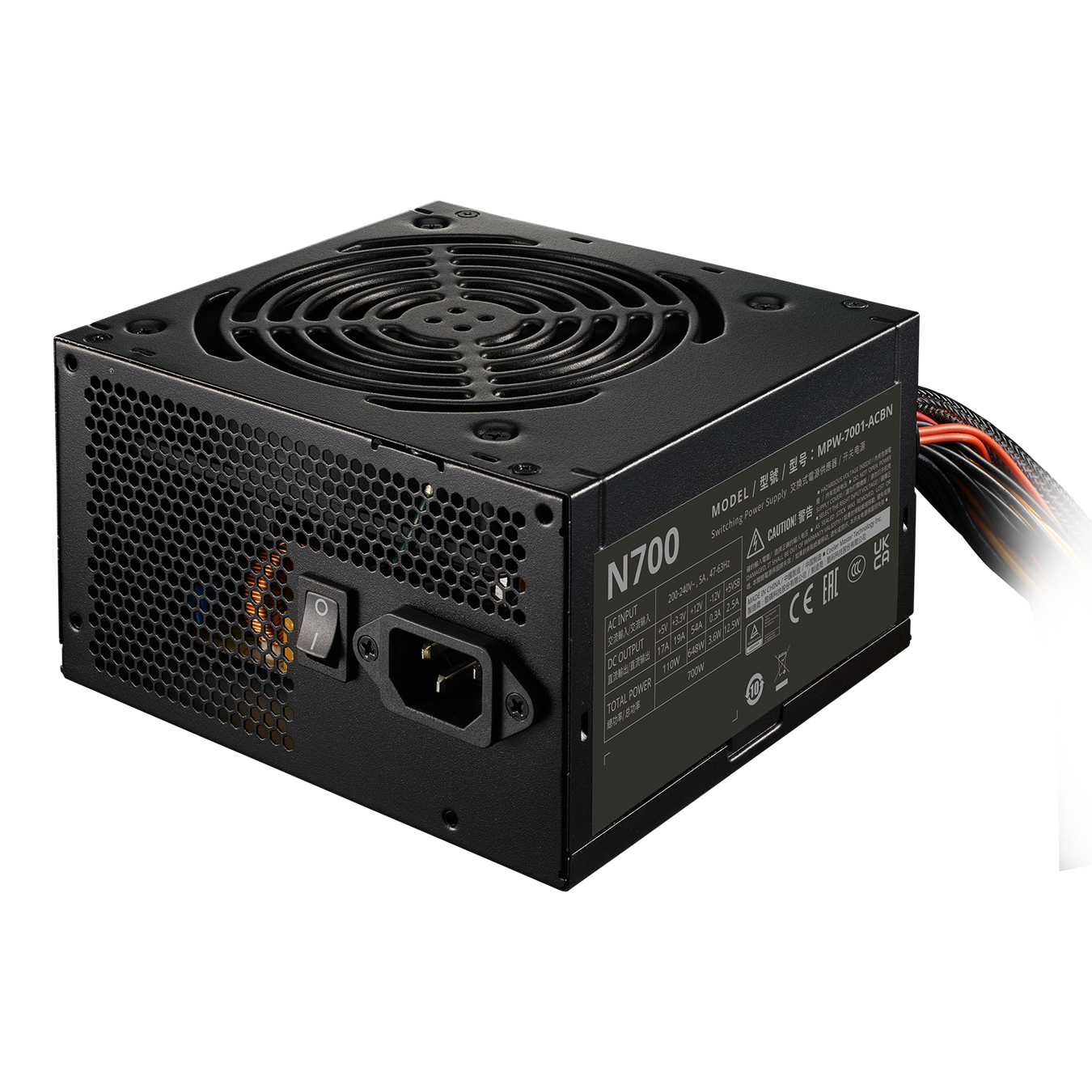 Nguồn Cooler Master Elite NEX 700 | 700W, 230V (MPW-7001-ACBN-B)