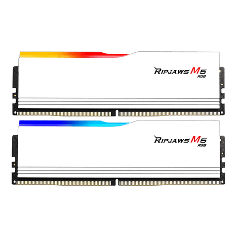 Ram GSkill Ripjaws M5 RGB White 64GB | 2x32GB, DDR5, 5200MHz (F5-5200J4040A32GX2-RM5RW)