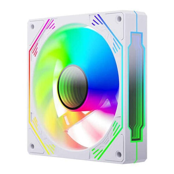  Quạt tản nhiệt PC Coolmoon F3 | Fan lẻ 120mm, ARGB, Trắng 