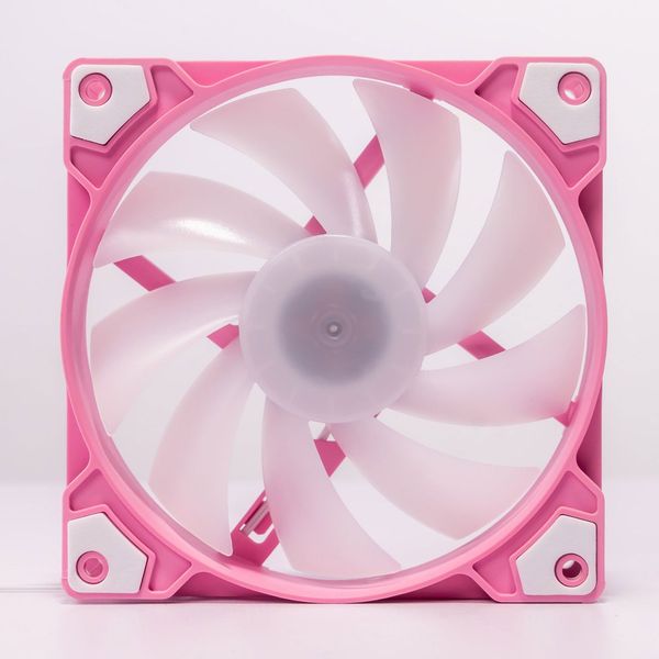  Quạt tản nhiệt PC CoolMoon K8 | Fan lẻ 120mm, RGB, Hồng 