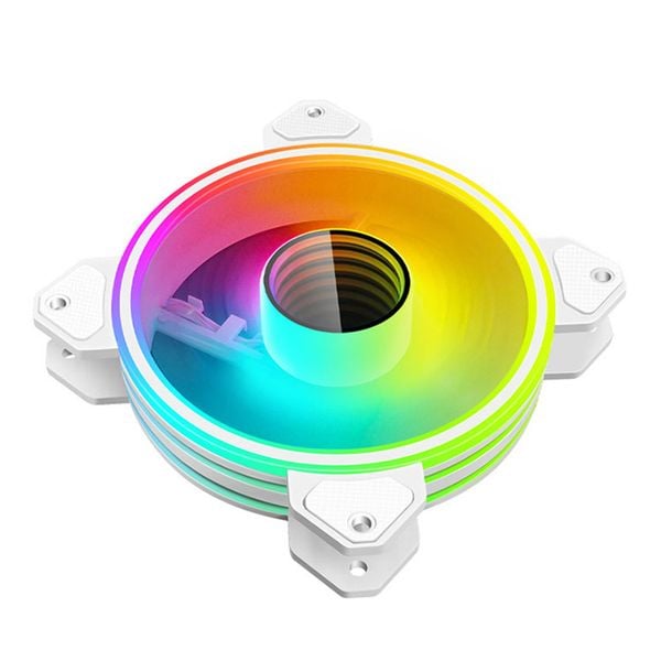  Quạt tản nhiệt PC Coolmoon WF1 | Kit 5 fan 120mm, RGB, Đen 
