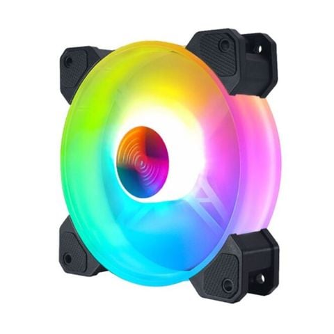 Quạt tản nhiệt PC Coolmoon Y1 | Fan lẻ 120mm, RGB, Đen