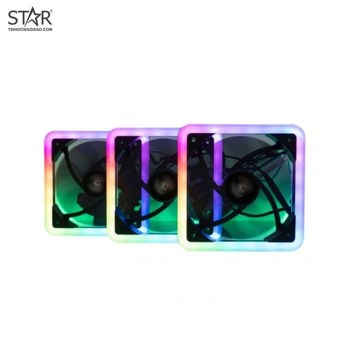 Fan Case Darkflash DF800 RGB 14cm Pack 7 Fan (Hub + Remote)