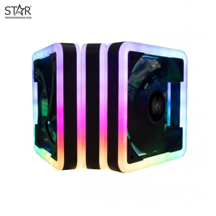 Fan Case Darkflash DF800 RGB 14cm Pack 7 Fan (Hub + Remote)