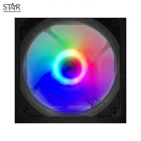 Quạt tản nhiệt PC Jetek JQC-120I | Fan lẻ 120mm, RGB, Đen
