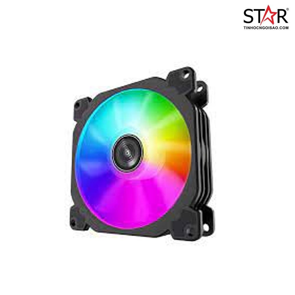 Fan Case Led RGB CoolMoon K8 (RGB Fixed, Không Cần Hub)