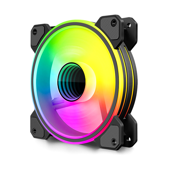 Quạt tản nhiệt PC Coolmoon WF1 | Fan lẻ 120mm, RGB, Đen 