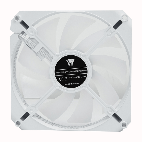  Quạt tản nhiệt PC Leopard F6 Molex | Fan lẻ 120mm, RGB, Trắng 