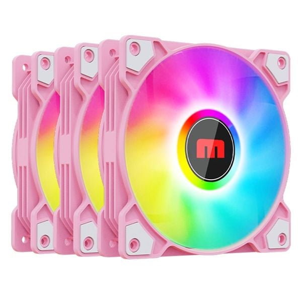  Quạt tản nhiệt PC Magic FC-01 | Fan lẻ 120mm, RGB, Hồng 