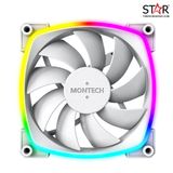 Quạt tản nhiệt PC Montech AX120 PWM | Fan lẻ 120mm, ARGB, Trắng 