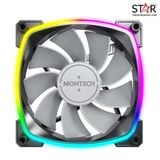  Quạt tản nhiệt PC Montech RX120 PWM | Fan lẻ 120mm, ARGB, Đen 