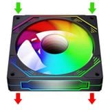  Fan Case Redmoon F3 Led RGB - Đen, Fan Lẻ 