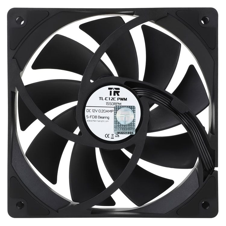 Fan Case Thermalright TL-C12C X3 Đen | Bộ 3 Fan