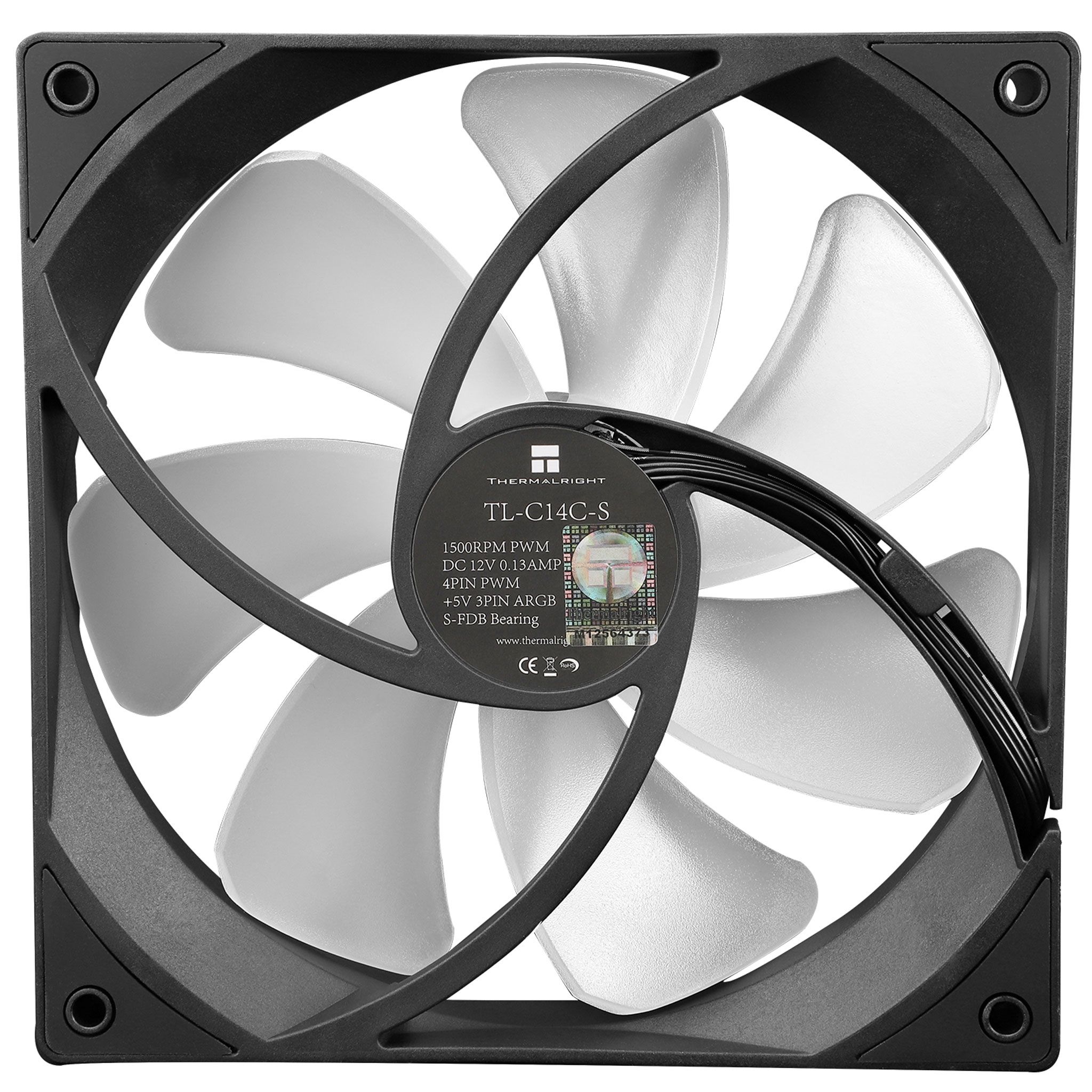 Fan Case Thermalright TL-C14C-S | Đen, Led ARGB