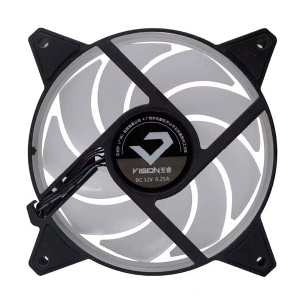  Quạt tản nhiệt PC Vision F3 | Fan lẻ 120mm, ARGB, Đen 