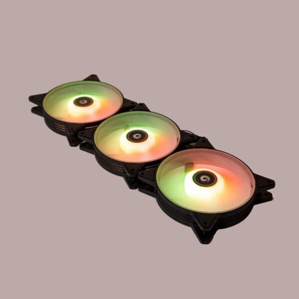  Quạt tản nhiệt PC Vision F3 | Fan lẻ 120mm, ARGB, Đen 
