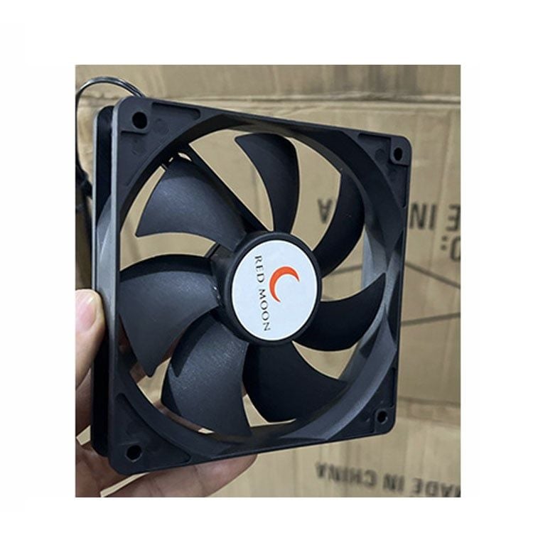 Fan Redmoon 12cm black (Không led) | Cắm nguồn trực tiếp