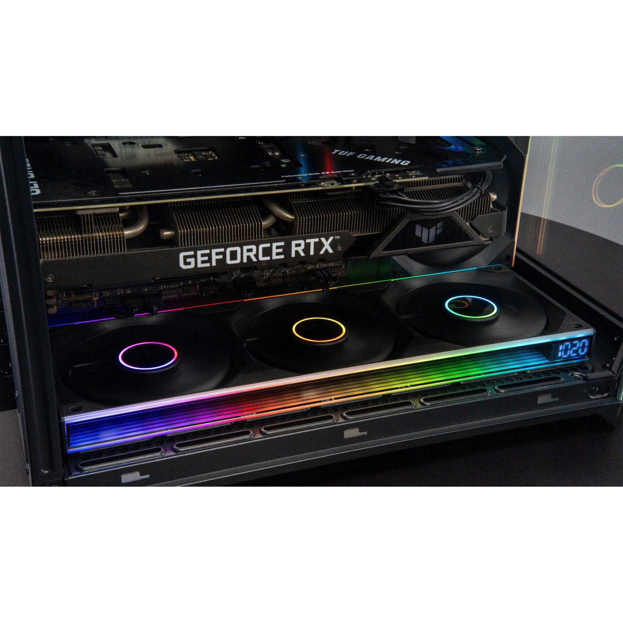 Fan Case Leopard Starlink ARGB - Đen | Kit 3 fan, hiển thị tốc độ, gió thuận