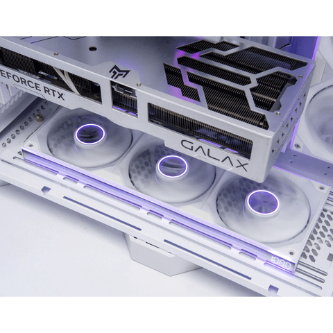 Fan Case Leopard Starlink ARGB - Trắng | Kit 3 fan, hiển thị tốc độ, gió thuận