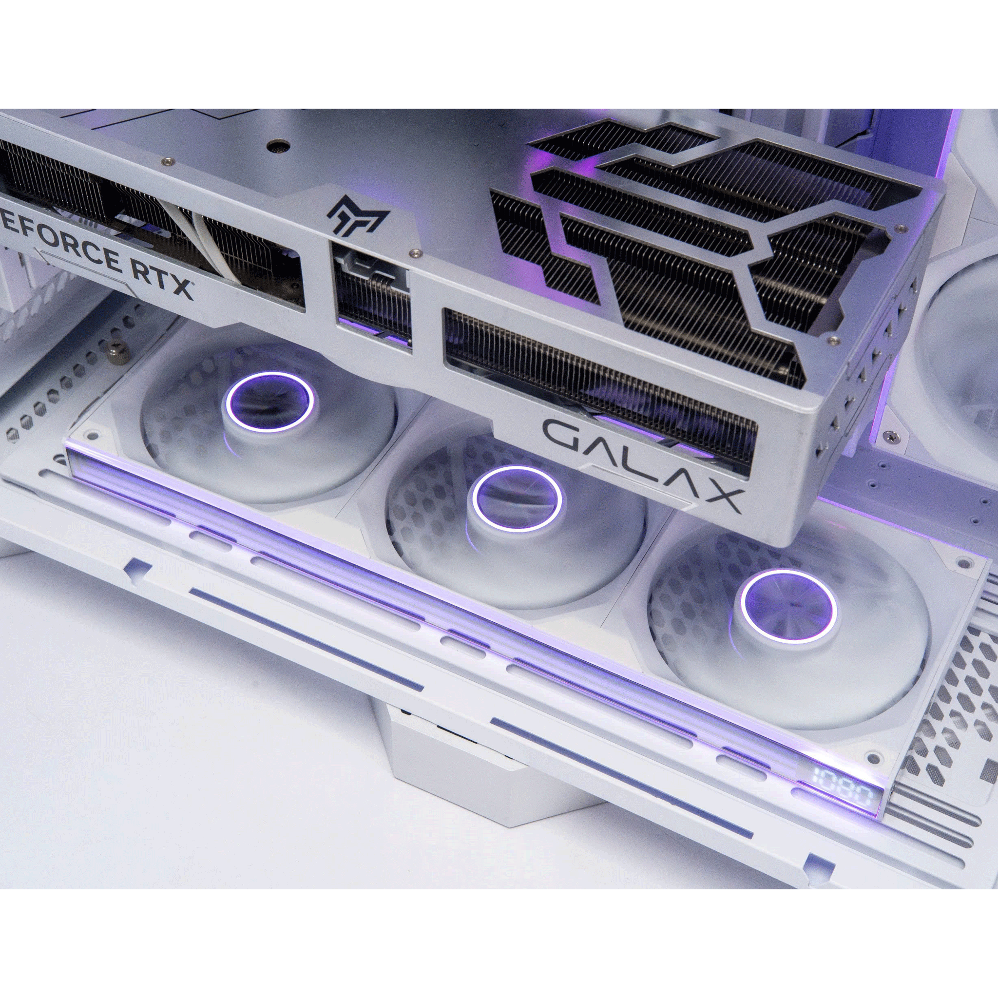 Fan Case Leopard Starlink ARGB - Trắng | Kit 3 fan, hiển thị tốc độ, gió thuận