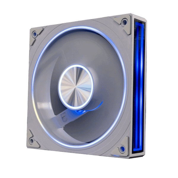  Quạt tản nhiệt PC Leopard TransWarp | Fan lẻ 120mm, ARGB, Gió ngược, Trắng 