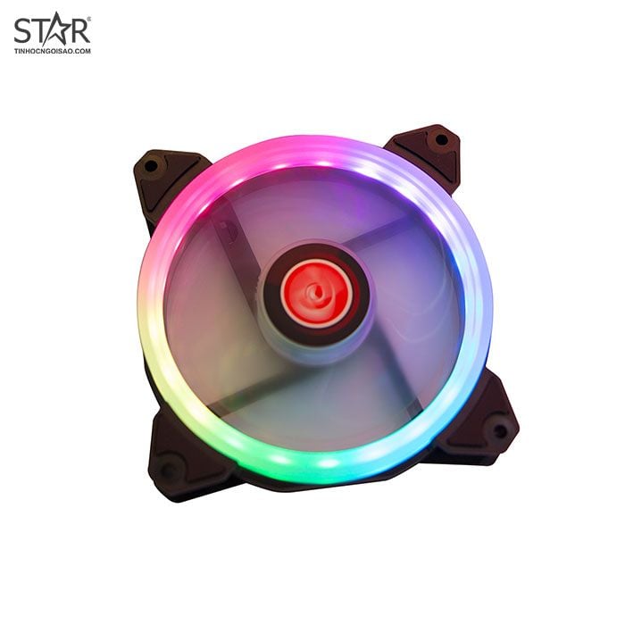 Fan Case Raijintek Iris ADD-3 12cm RGB Pack 3 Fan (Hub + Remote + Đầu chia 1 ra 3)