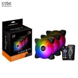  Fan Case Xigmatek Galaxy III Essential BX120 ARGB (EN45433) Pack 3 Fan 