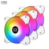  Quạt tản nhiệt PC Xigmatek Galaxy III Royal BX120 Essential Arctic | Kit 3 fan 120mm, ARGB, Trắng 