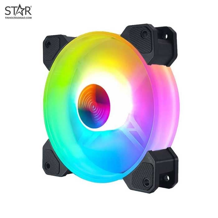 Fan Case Coolmoon Y1 LED RGB 12cm Pack 6 Fan (Hub + Remote)