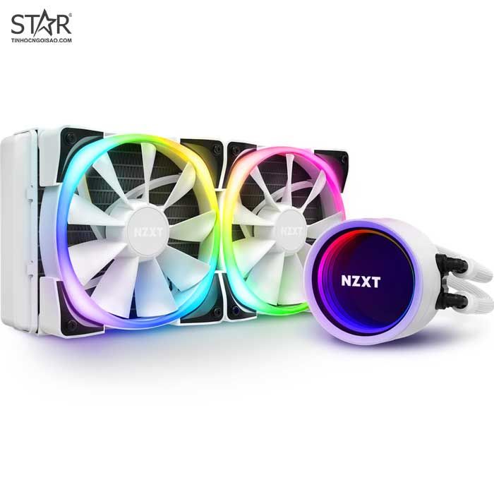 Tản nhiệt CPU NZXT Kraken X53 White RGB AiO Cooling (240) – RL-KRX53-RW