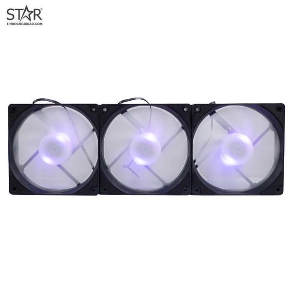  Quạt tản nhiệt PC PC Cooler | Kit 3 fan 120mm, RGB, Đen 