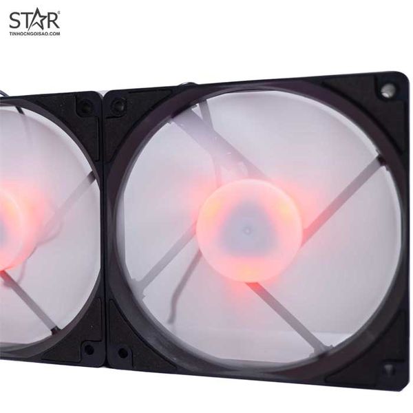  Quạt tản nhiệt PC PC Cooler | Kit 3 fan 120mm, RGB, Đen 