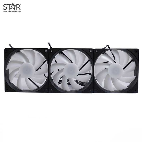  Quạt tản nhiệt PC PC Cooler | Kit 3 fan 120mm, RGB, Đen 