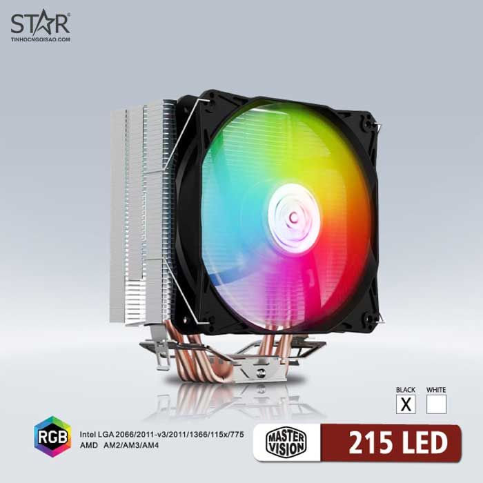 Tản Nhiệt CPU VSP 215 Led RGB (Đen)