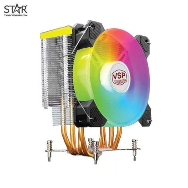  Tản nhiệt khí VSP T410i | ARGB, Đen 