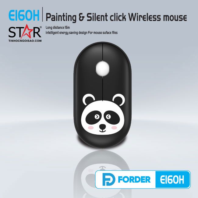 Chuột Không dây FD E160H  Wireless (Đen)