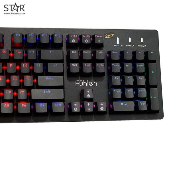  Bàn phím cơ gaming Fuhlen Eraser | Có dây, Fullsize, Optical Switch, RGB 