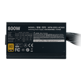  Nguồn Cooler Master G800 Gold - Đen | 800W, nhập khẩu, cáp liền (MPW-8001-ACAAG) 