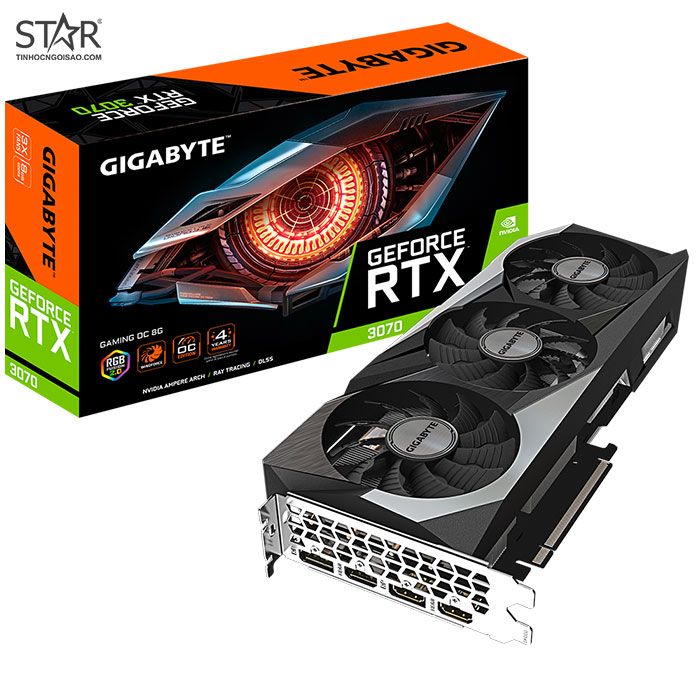 VGA Gigabyte RTX 3070 8GB GDDR6 Gaming OC V2 LHR (GV-N3070GAMING OC-8GBD-V2) (rev. 2.0)