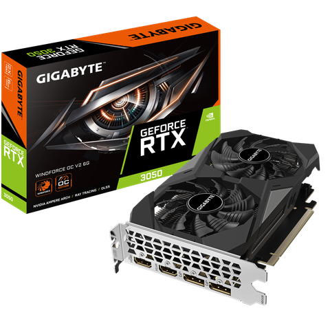 Card màn hình Gigabyte RTX 3050 6G WINDFORCE OC V2 