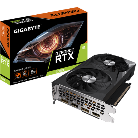 Card màn hình Gigabyte RTX 3060 GAMING OC 8GB (GV-N3060GAMING OC-8GD)
