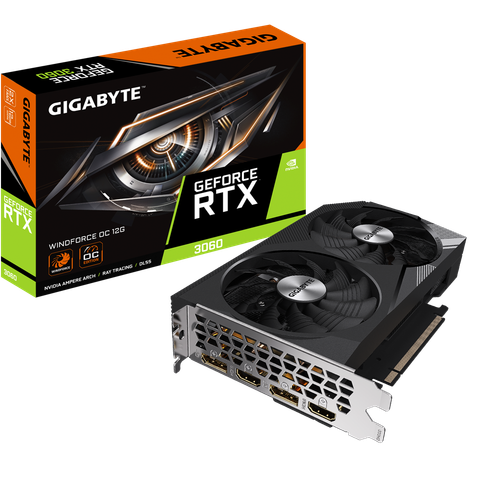 Card màn hình Gigabyte RTX 3060 12G WINDFORCE OC  (rev. 1.0)