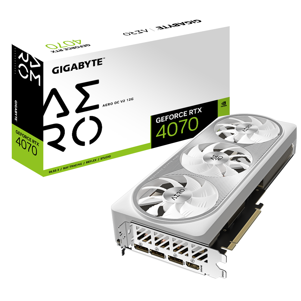 Card màn hình VGA Gigabyte GeForce RTX 4070 AERO OC V2 12G