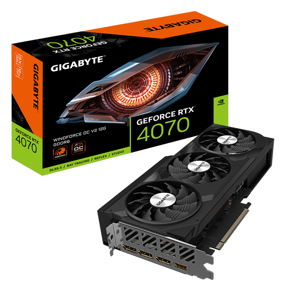 Card màn hình VGA GeForce RTX™ 4070 WINDFORCE OC V2 12G