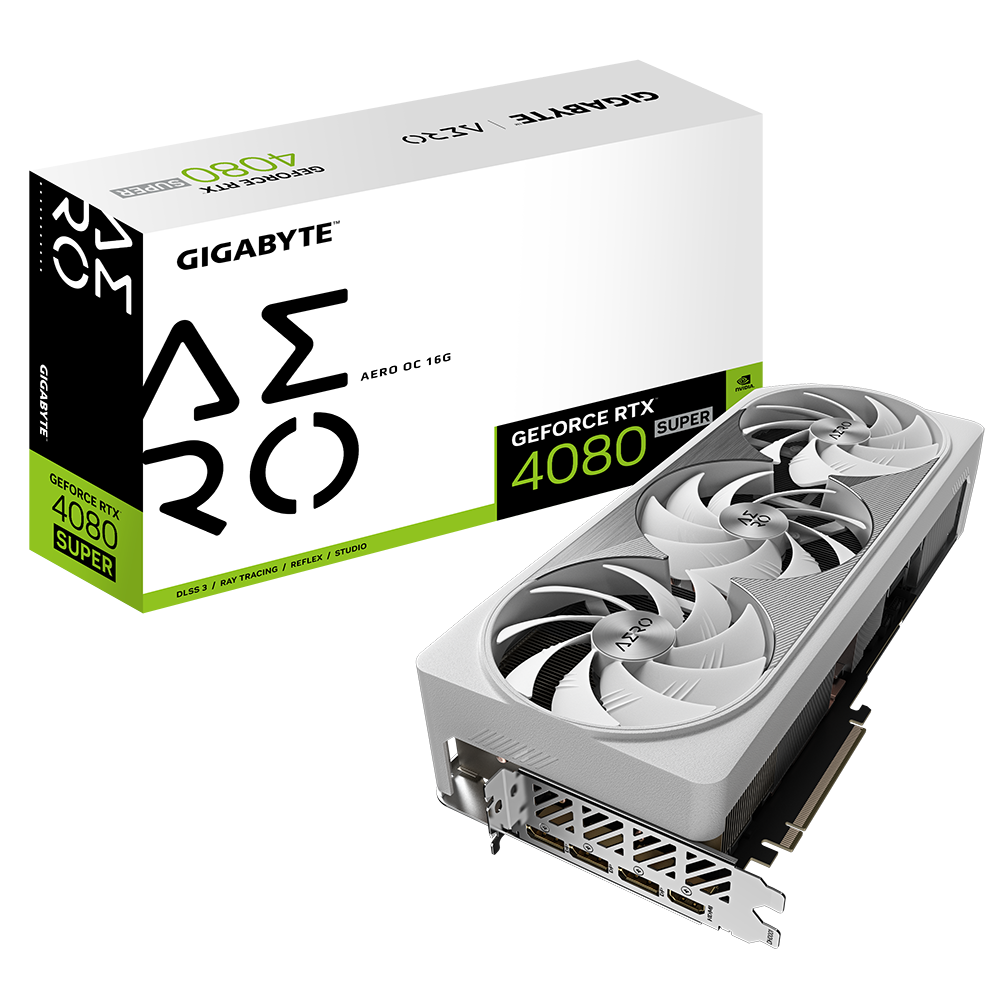 Card màn hình VGA GIGABYTE GeForce RTX 4080 SUPER AERO OC 16G (GV-N408SAERO OC-16GD)