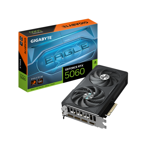 Card màn hình NVIDIA GeForce RTX 5060 Gigabyte EAGLE OC | 8GB GDDR7, 3840 CUDA, 550W