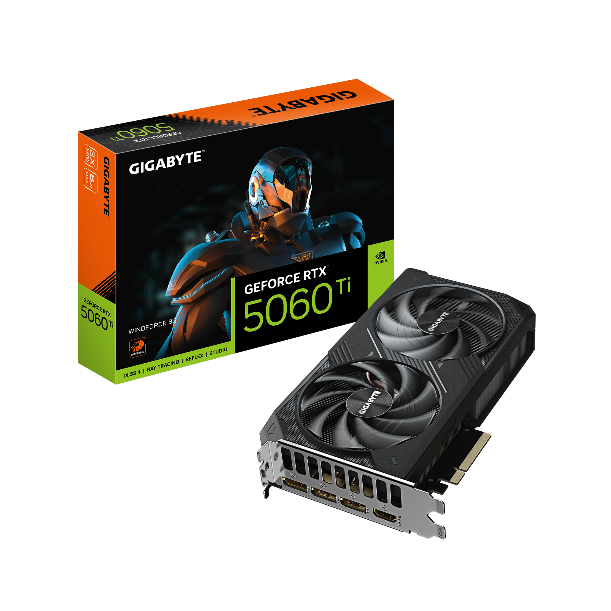 Card màn hình Gigabyte GeForce RTX™ 5060 Ti WINDFORCE 8G